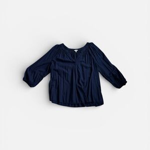 Crown & Ivy Navy Blue Blouse